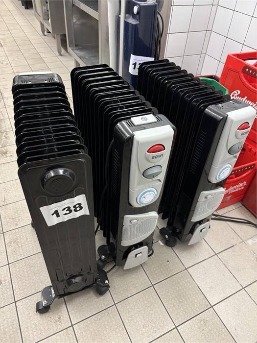 3 rollbare Heizungen